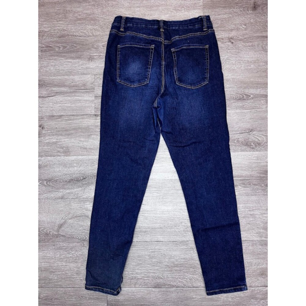 High Rise Skinny Jeans Dark Wash Stretch Denim Womens Size 13 - Picture 2 of 5